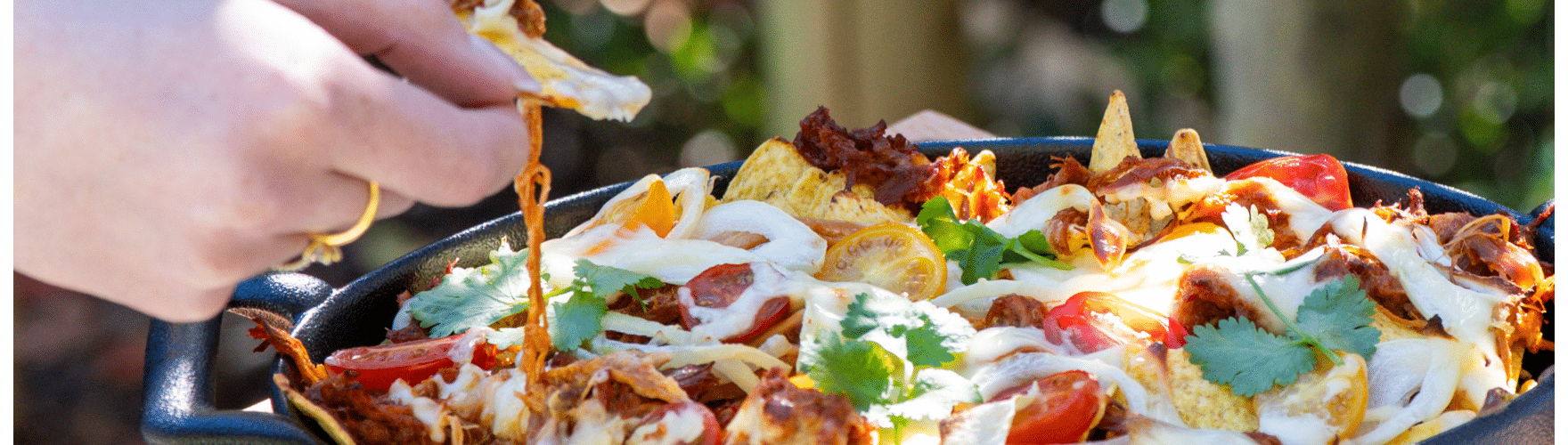 Nachos garnis au pulled pork et à l&rsquo;ERU Gruyère