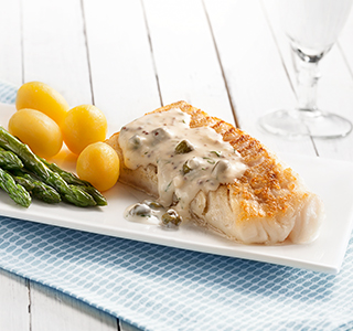 Privat: Gebratener Kabeljau mit ERU Sahne Soße