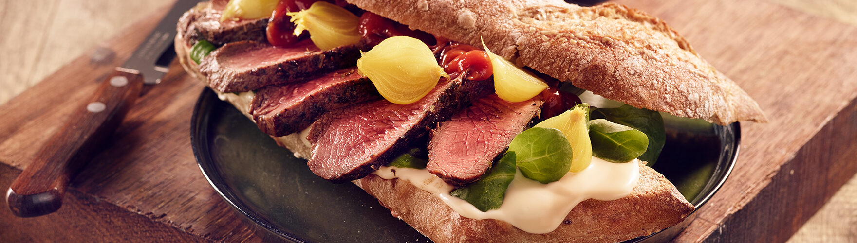 ERU Prestige steak sandwich