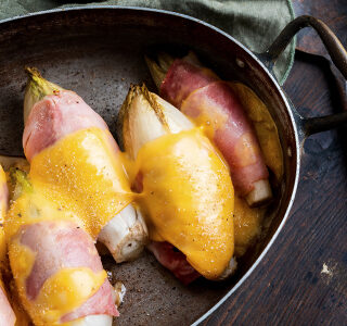 Witlof met ham en kaas uit de oven