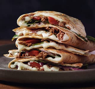 Quesadilla’s met extra gerijpte kaas