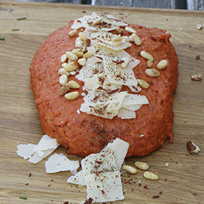 Filet di Parma met ERU Cheese Spread with Parmesan