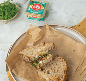 Broodje Pickle en Honey met ERU Goudkuipje Plantaardiger